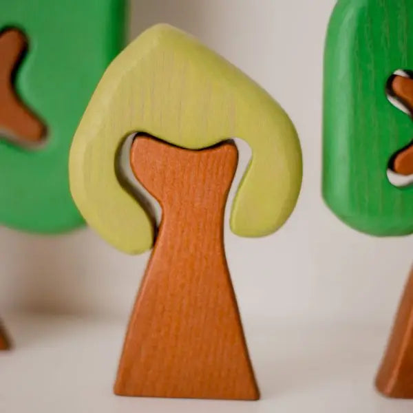 Qtoys Coloured Wooden Trees