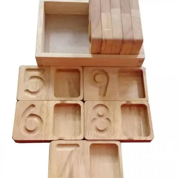Qtoys Wooden Writing and Counting Trays