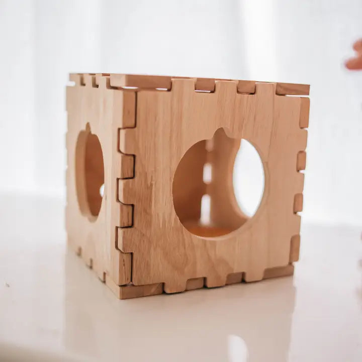 Qtoys Wooden Fruit Puzzle Box