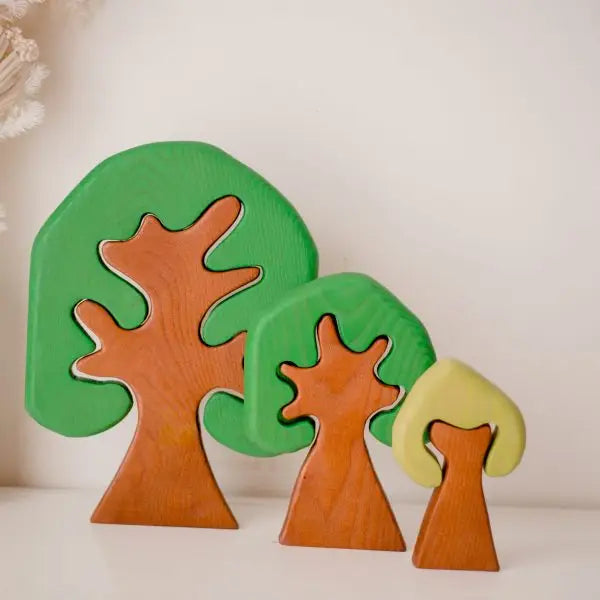 Qtoys Coloured Wooden Trees