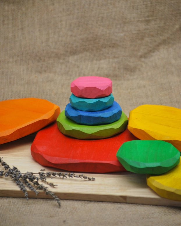 Qtoys Coloured Stacking Stones