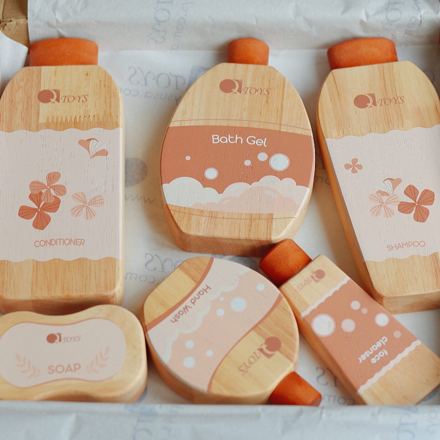 Qtoys Wooden Pamper and Play Spa Set