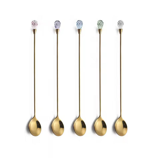 Gem Stone Potion Stirring Spoon