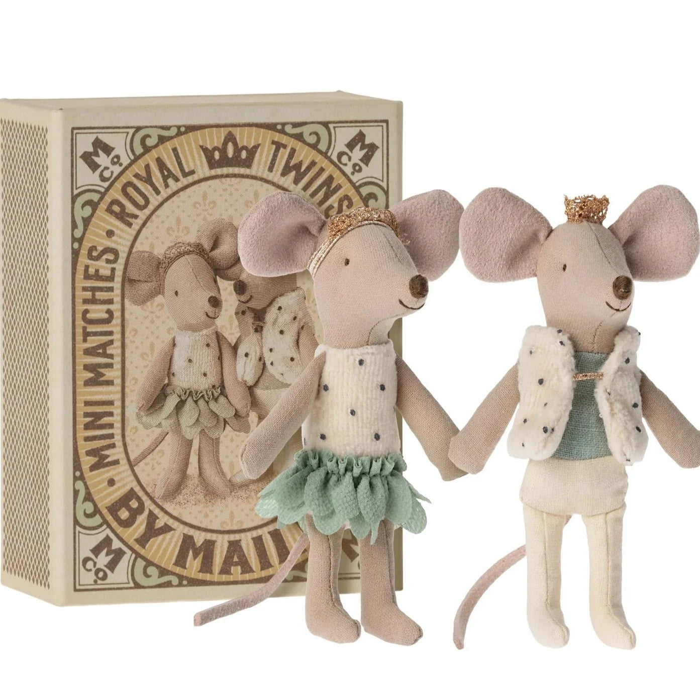 Maileg Royal twins mice - Little sister and brother in box