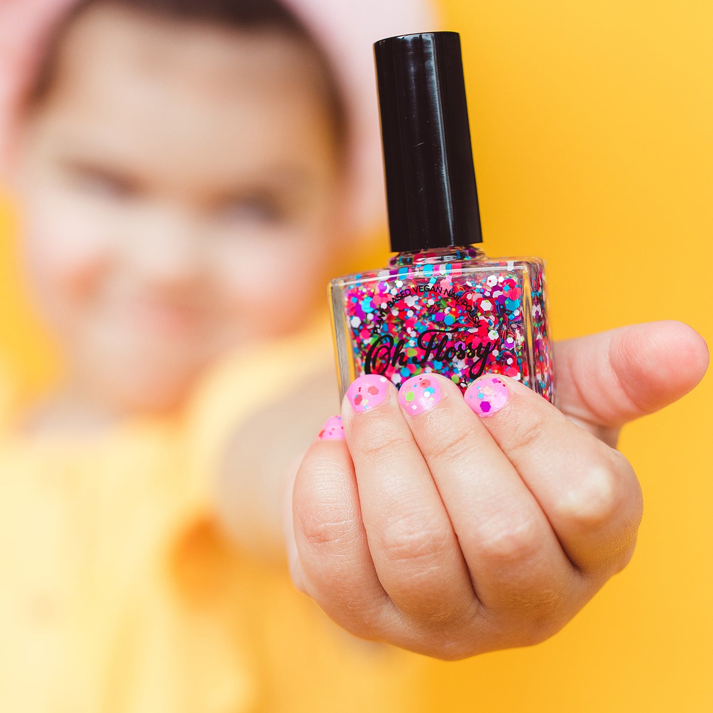 Oh Flossy Nail Polish - Coloured Confetti Glitter