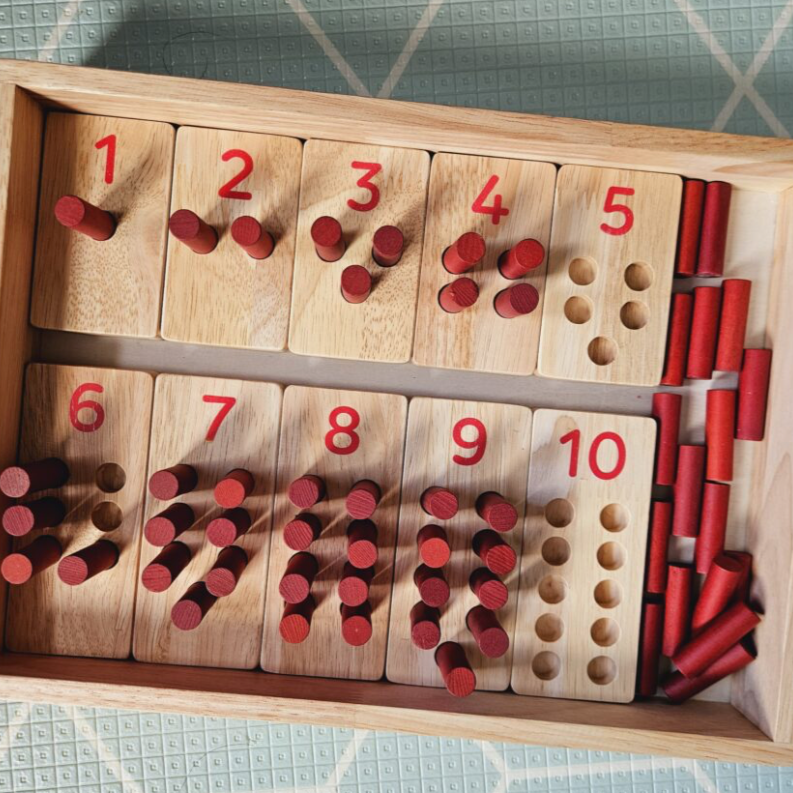 Qtoys Wooden Montessori Counting set
