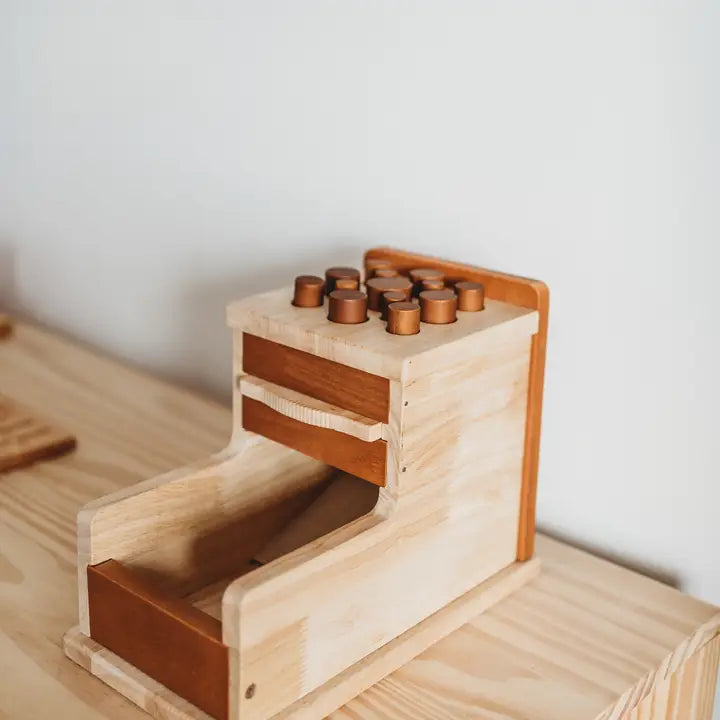 Qtoys Wooden Montessori Cylinder Post Box